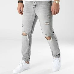 Tout neuf 🔥 Jean Slim VJ395 Gris de Frilivin 🛒