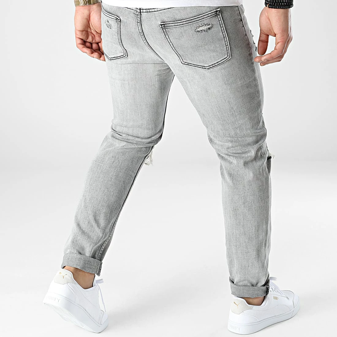 Tout neuf 🔥 Jean Slim VJ395 Gris de Frilivin 🛒 6 Tout neuf 🔥 Jean Slim VJ395 Gris de Frilivin 🛒 – Image 4