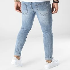 Le moins cher ⭐ Jean Slim VJ398 Bleu Wash de Frilivin 🛒 -Promos Frilivin Magasin frilivin 305792 VJ398 14 20220225T150900 04