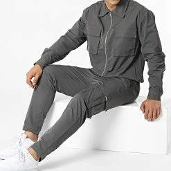 Top 10 😀 Ensemble Chemise Et Pantalon Jogging BM1522 Gris de Frilivin 🔥