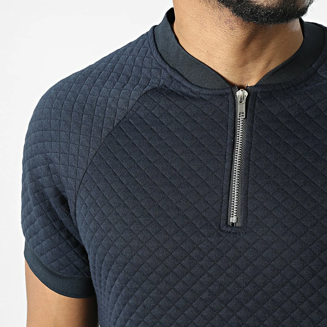 Nouveau 👏 Polo Manches Courtes BM1553 Bleu Marine de Frilivin 🎁 4 Nouveau 👏 Polo Manches Courtes BM1553 Bleu Marine de Frilivin 🎁 – Image 2