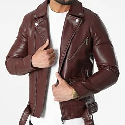 Les meilleures critiques de 🧨 Veste Biker QQ635 Bordeaux de Frilivin 👏