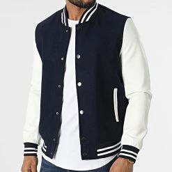 Grosses soldes 🎉 Veste QQ675 Bleu Marine Blanc de Frilivin 💯 -Promos Frilivin Magasin frilivin 312036 QQ675 3 20220404T162228 03