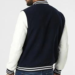 Grosses soldes 🎉 Veste QQ675 Bleu Marine Blanc de Frilivin 💯 -Promos Frilivin Magasin frilivin 312036 QQ675 3 20220404T162229 04