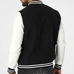 Vente flash ✨ Veste QQ675 Noir Blanc de Frilivin 🌟 -Promos Frilivin Magasin frilivin 312037 QQ675 1 20220408T154741 04