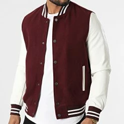 Remise 🧨 Veste Teddy QQ675 Bordeaux Blanc de Frilivin 👍 -Promos Frilivin Magasin frilivin 312063 QQ675 6 20220408T155946 03
