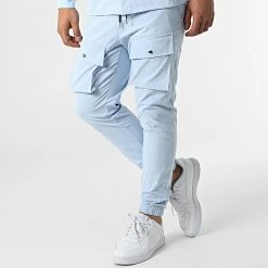Meilleure vente 🔔 Ensemble Veste Jogger Pant 50061 Bleu Clair de Frilivin 👏 -Promos Frilivin Magasin frilivin 313857 50061 LIGHT BLUE 20220412T143611 04
