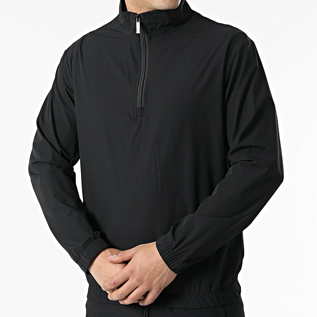 Nouveau 🛒 Ensemble De Survetement Veste Col Zippé Pantalon Jogging P3221 Noir de Frilivin 🥰 4 Nouveau 🛒 Ensemble De Survetement Veste Col Zippé Pantalon Jogging P3221 Noir de Frilivin 🥰 – Image 2