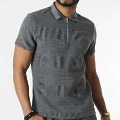 Coupon 🛒 Ensemble Polo Manches Courtes Short Jogging BM1551 Gris Anthracite Chiné de Frilivin 💯 -Promos Frilivin Magasin frilivin 313920 BM1551 4 20220411T161616 03