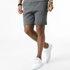 Coupon 🛒 Ensemble Polo Manches Courtes Short Jogging BM1551 Gris Anthracite Chiné de Frilivin 💯 -Promos Frilivin Magasin frilivin 313920 BM1551 4 20220411T161619 05