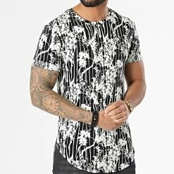 Promo ✔️ Tee 👕 Shirt Oversize U9074 Noir Blanc de Frilivin ❤️ -Promos Frilivin Magasin frilivin 313932 U9074 20220415T135408 03