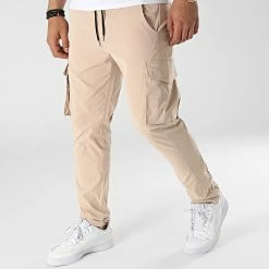 Acheter ✨ Pantalon Cargo 60060 Beige de Frilivin 👏