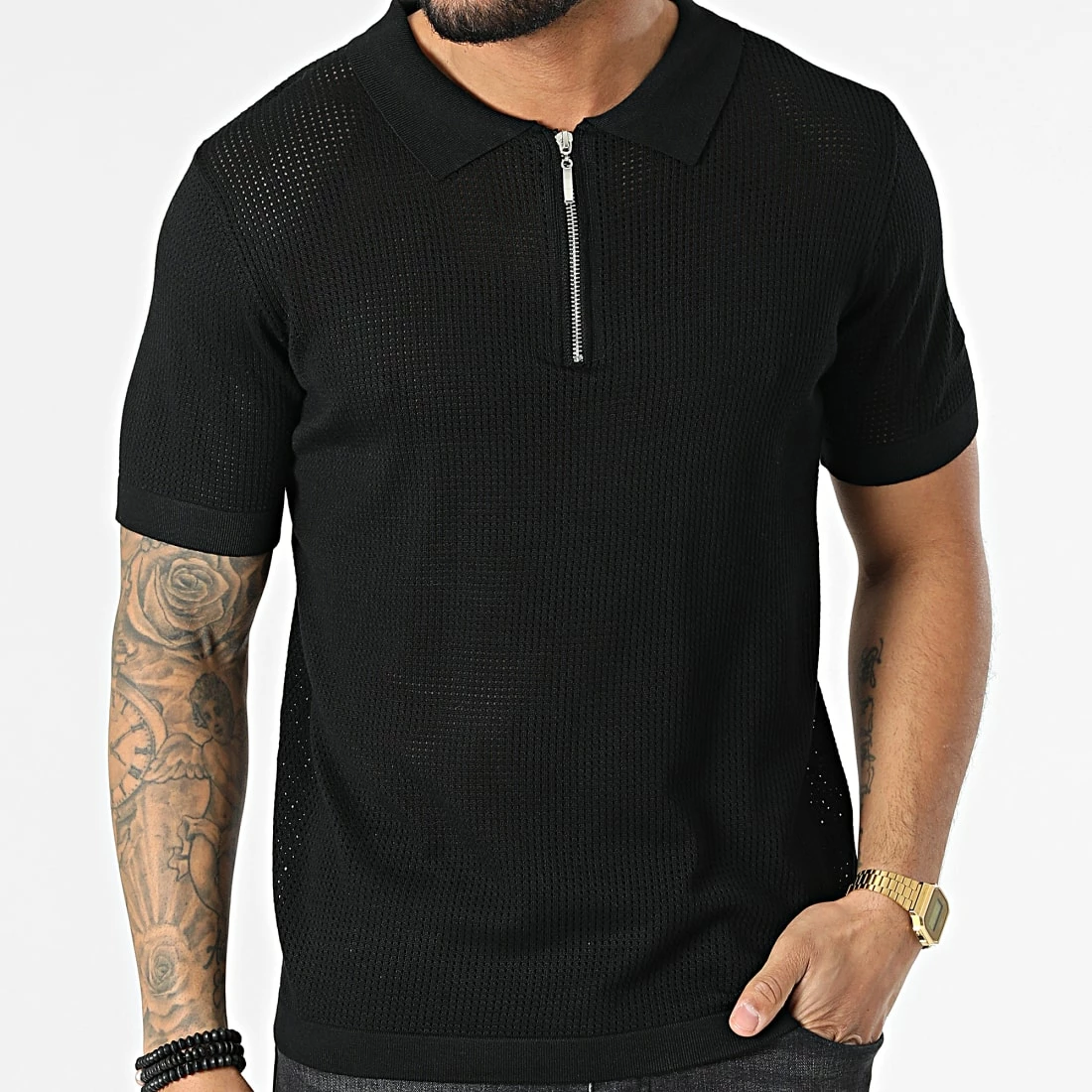 Offres ❤️ Polo A Manches Courtes FA5033 Noir de Frilivin 🧨 5 Offres ❤️ Polo A Manches Courtes FA5033 Noir de Frilivin 🧨 – Image 3