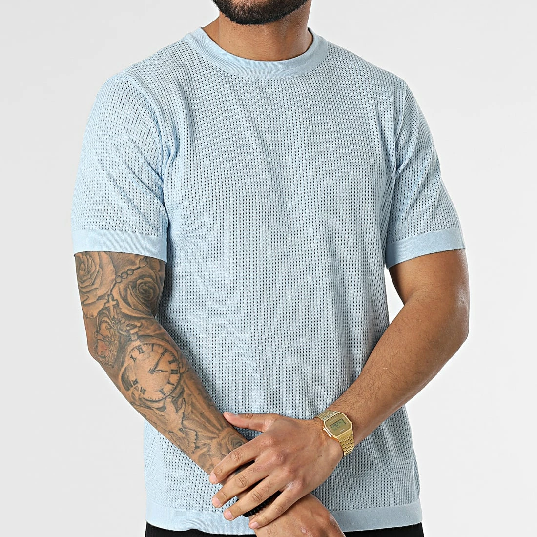 Coupon ❤️ Tee 👚 Shirt FA5032 Bleu Clair de Frilivin 👏 5 Coupon ❤️ Tee 👚 Shirt FA5032 Bleu Clair de Frilivin 👏 – Image 3