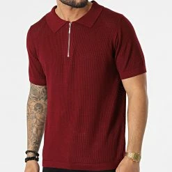 Le moins cher 🎉 Polo A Manches Courtes FA5033 Bordeaux de Frilivin ⌛