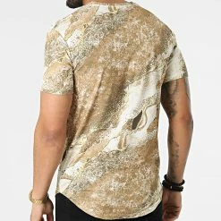 Acheter 😉 Tee 👚 Shirt Oversize X15889 Marron Beige de Frilivin ✔️ -Promos Frilivin Magasin frilivin 314017 X15889 BROWN 20220414T160047 04