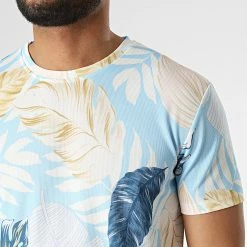 Coupon ✔️ Tee 👚 Shirt Oversize 15885 Bleu Clair Floral de Frilivin ✨ -Promos Frilivin Magasin frilivin 314030 15885 LIGHT BLUE 20220414T155819 02