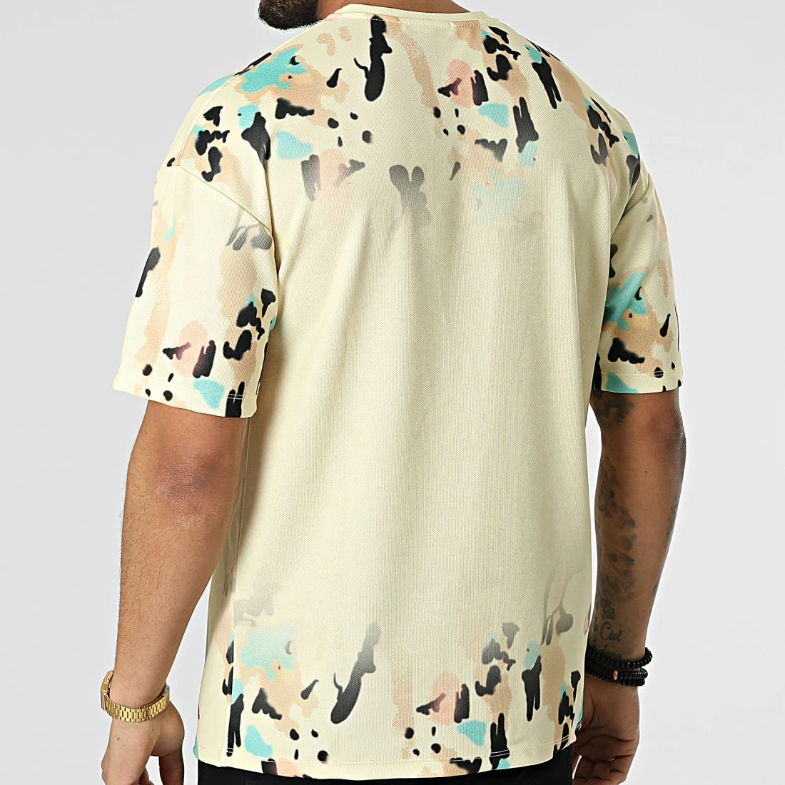 Nouveau ⭐ Tee 👕 Shirt X15802 Jaune de Frilivin 😍 6 Nouveau ⭐ Tee 👕 Shirt X15802 Jaune de Frilivin 😍 – Image 4