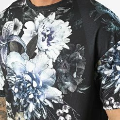 Sortie ⭐ Tee 👚 Shirt 15823 Noir Floral de Frilivin 👍 -Promos Frilivin Magasin frilivin 314102 15823 20220415T135427 02