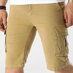 Grosses soldes ⭐ Short Cargo FD21P2 Sable de Frilivin ⌛