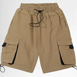 Meilleure vente 🛒 Short Cargo Enfant ZD023 Camel de Frilivin ❤️