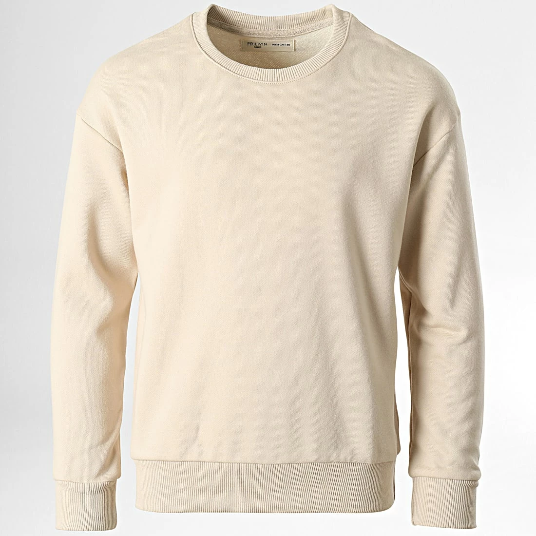 Remise đ Sweat Crewneck Enfant ZD009 Beige de Frilivin â 3 Remise đ Sweat Crewneck Enfant ZD009 Beige de Frilivin â