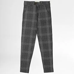 Remise 💯 Pantalon A Carreaux Enfant 726 Noir de Frilivin 🌟