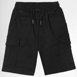 Coupon 🧨 Short Cargo Enfant ZD021 Noir de Frilivin ✔️