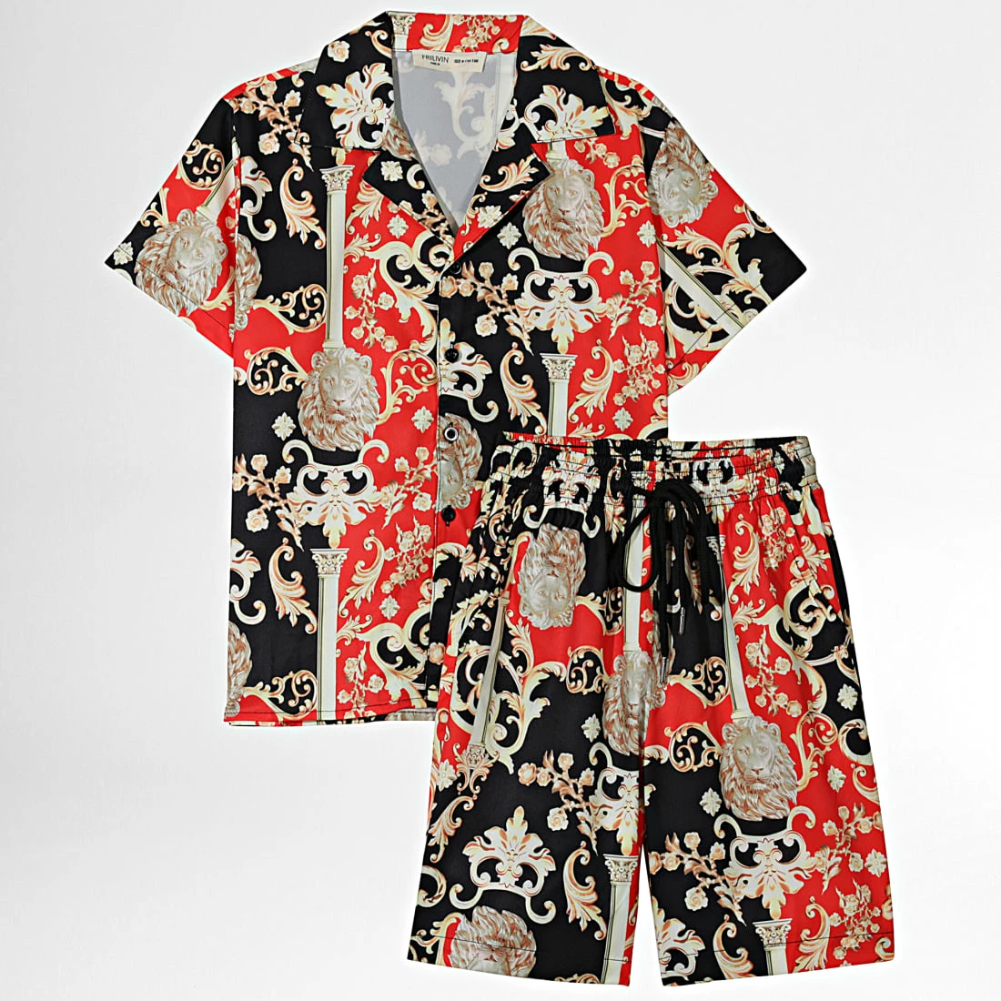 Grosses soldes 🤩 Ensemble Chemise Manches Courtes Et Short Enfant ZD002 Rouge Noir Renaissance de Frilivin ❤️ 3 Grosses soldes 🤩 Ensemble Chemise Manches Courtes Et Short Enfant ZD002 Rouge Noir Renaissance de Frilivin ❤️