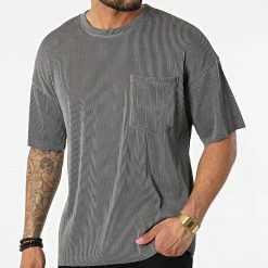 Grosses soldes 👏 Tee 👕 Shirt A Poche Poitrine BM1526 Gris Anthracite de Frilivin 🎁 -Promos Frilivin Magasin frilivin 319013 BM1526 4 20220518T135044 03