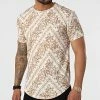 Le moins cher 🛒 Tee 👕 Shirt Oversize 15805 Beige Floral de Frilivin 😀 -Promos Frilivin Magasin frilivin 319027 15805 BEIGE 20220518T134928 01
