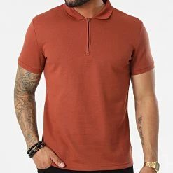 Nouveau 😉 Polo A Manches Courtes BM1519 Marron Clair de Frilivin ✨ -Promos Frilivin Magasin frilivin 319066 BM1519 9 20220518T135057 03