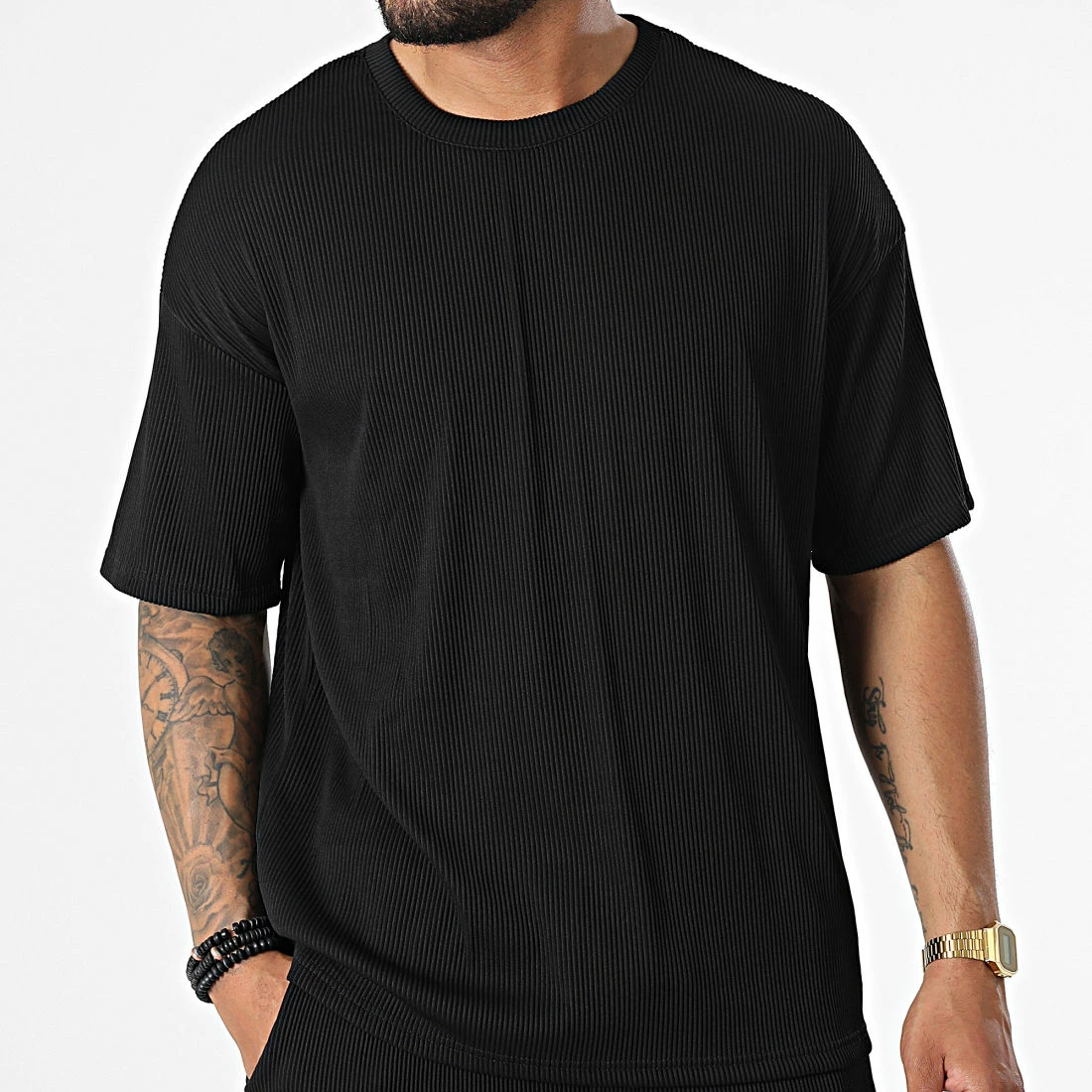 Tout neuf 🛒 Ensemble Tee 👚 Shirt Et Short Jogging BM1516 Noir de Frilivin 🛒 5 Tout neuf 🛒 Ensemble Tee 👚 Shirt Et Short Jogging BM1516 Noir de Frilivin 🛒 – Image 3