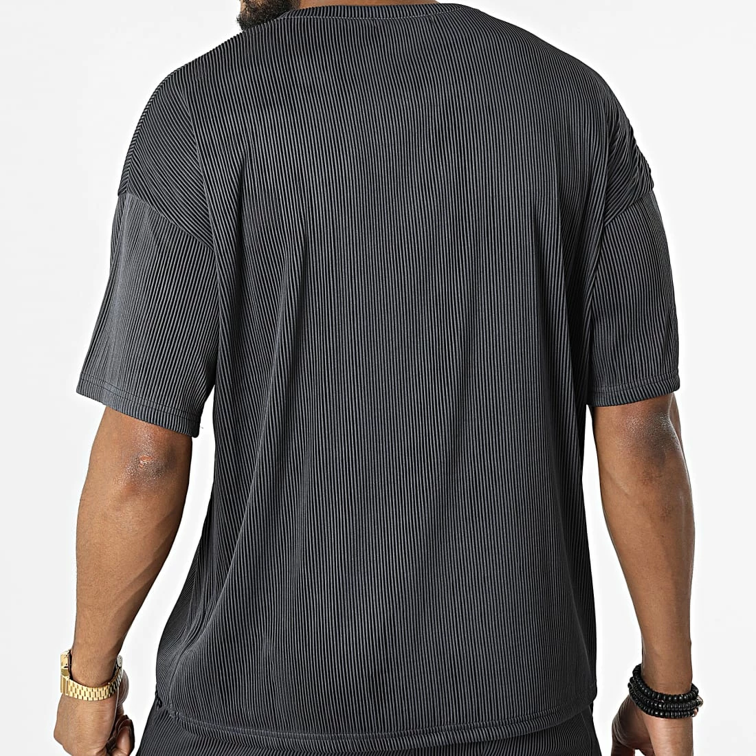 Meilleure affaire ✔️ Ensemble Tee 👚 Shirt Et Short Jogging BM1516 Gris Anthracite de Frilivin 🔔 6 Meilleure affaire ✔️ Ensemble Tee 👚 Shirt Et Short Jogging BM1516 Gris Anthracite de Frilivin 🔔 – Image 4