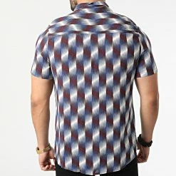 Top 10 😀 Chemise A Manches Courtes BM1505 Blanc Bleu Marron de Frilivin 🎁 -Promos Frilivin Magasin frilivin 319117 BM1505 3 20220513T161752 04