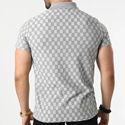 Budget ❤️ Polo Manches Courtes A Carreaux BM1391 Gris de Frilivin ✔️ -Promos Frilivin Magasin frilivin 319161 BM1391 4 20220513T161456 04