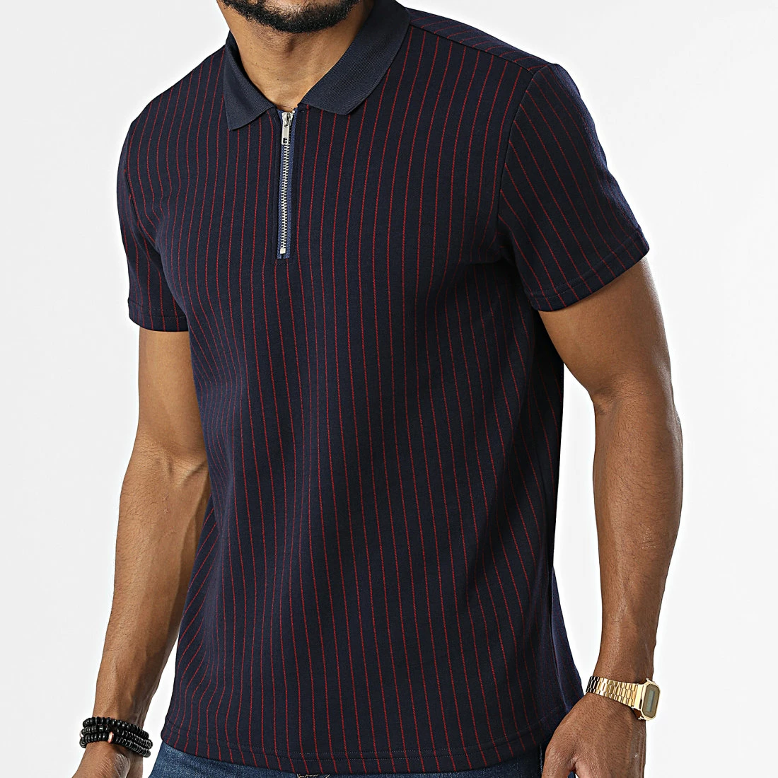 Nouveau 😉 Polo A Manches Courtes BM1399 Bleu Marine de Frilivin 🥰 3 Nouveau 😉 Polo A Manches Courtes BM1399 Bleu Marine de Frilivin 🥰