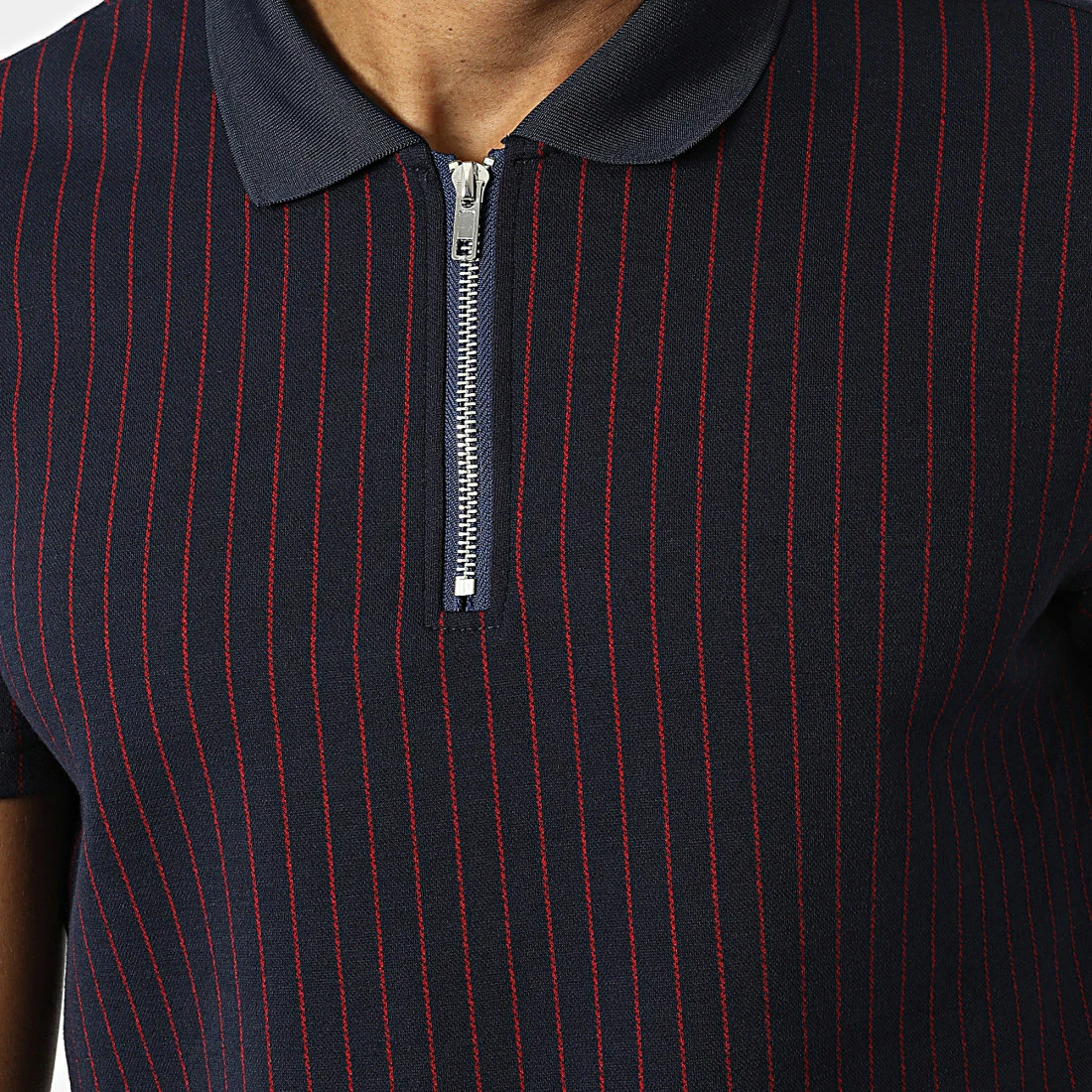 Nouveau 😉 Polo A Manches Courtes BM1399 Bleu Marine de Frilivin 🥰 4 Nouveau 😉 Polo A Manches Courtes BM1399 Bleu Marine de Frilivin 🥰 – Image 2