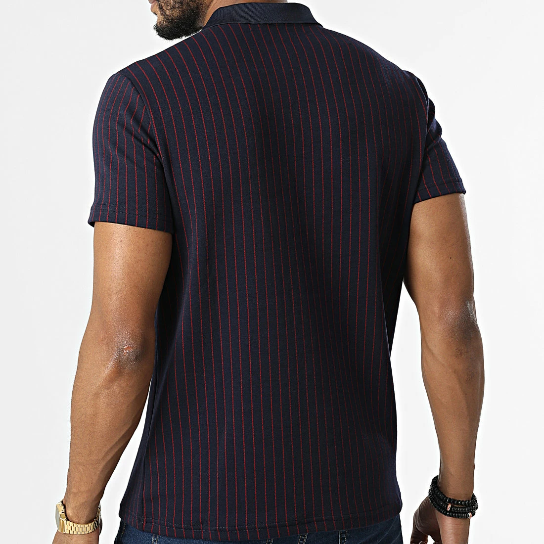 Nouveau 😉 Polo A Manches Courtes BM1399 Bleu Marine de Frilivin 🥰 6 Nouveau 😉 Polo A Manches Courtes BM1399 Bleu Marine de Frilivin 🥰 – Image 4