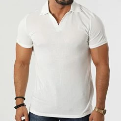 Tout neuf 🔔 Polo A Manches Courtes BM1396 Blanc de Frilivin 👏