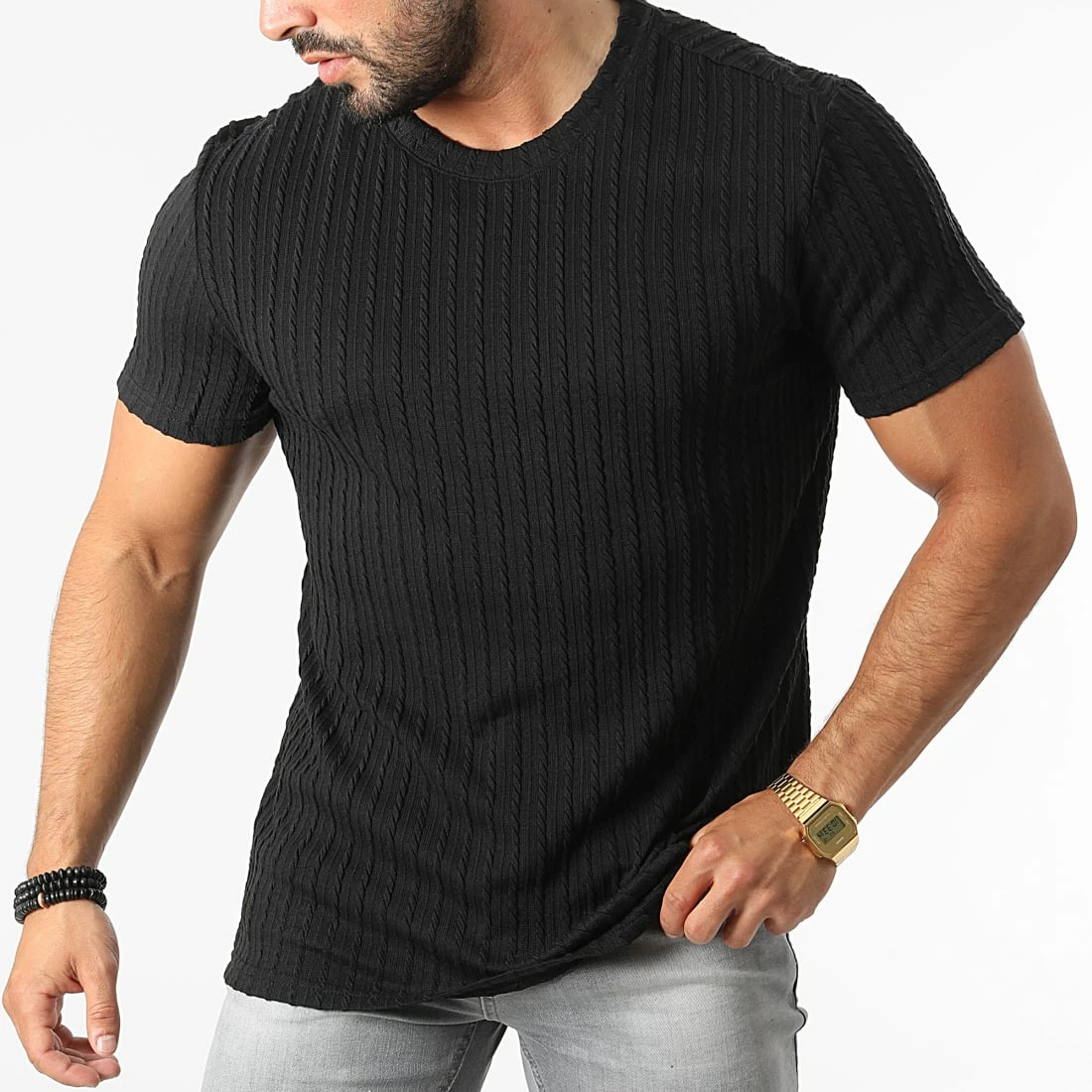 Meilleure vente 🥰 Tee 👚 Shirt BM1518 Noir de Frilivin 🔔 5 Meilleure vente 🥰 Tee 👚 Shirt BM1518 Noir de Frilivin 🔔 – Image 3