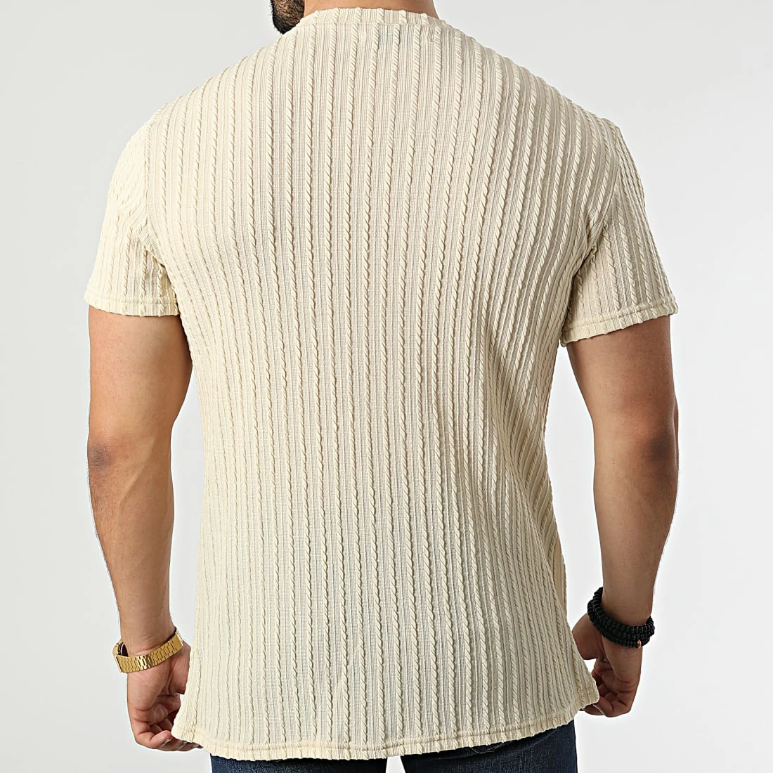 Sortie 🔔 Tee 👚 Shirt BM1518 Beige de Frilivin 😉 6 Sortie 🔔 Tee 👚 Shirt BM1518 Beige de Frilivin 😉 – Image 4