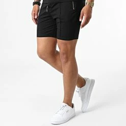 Meilleure affaire 😉 Ensemble Polo A Manches Courtes Et Short Jogging BM1395 Noir de Frilivin ❤️ -Promos Frilivin Magasin frilivin 319309 BM1395 1 20220630T155958 04