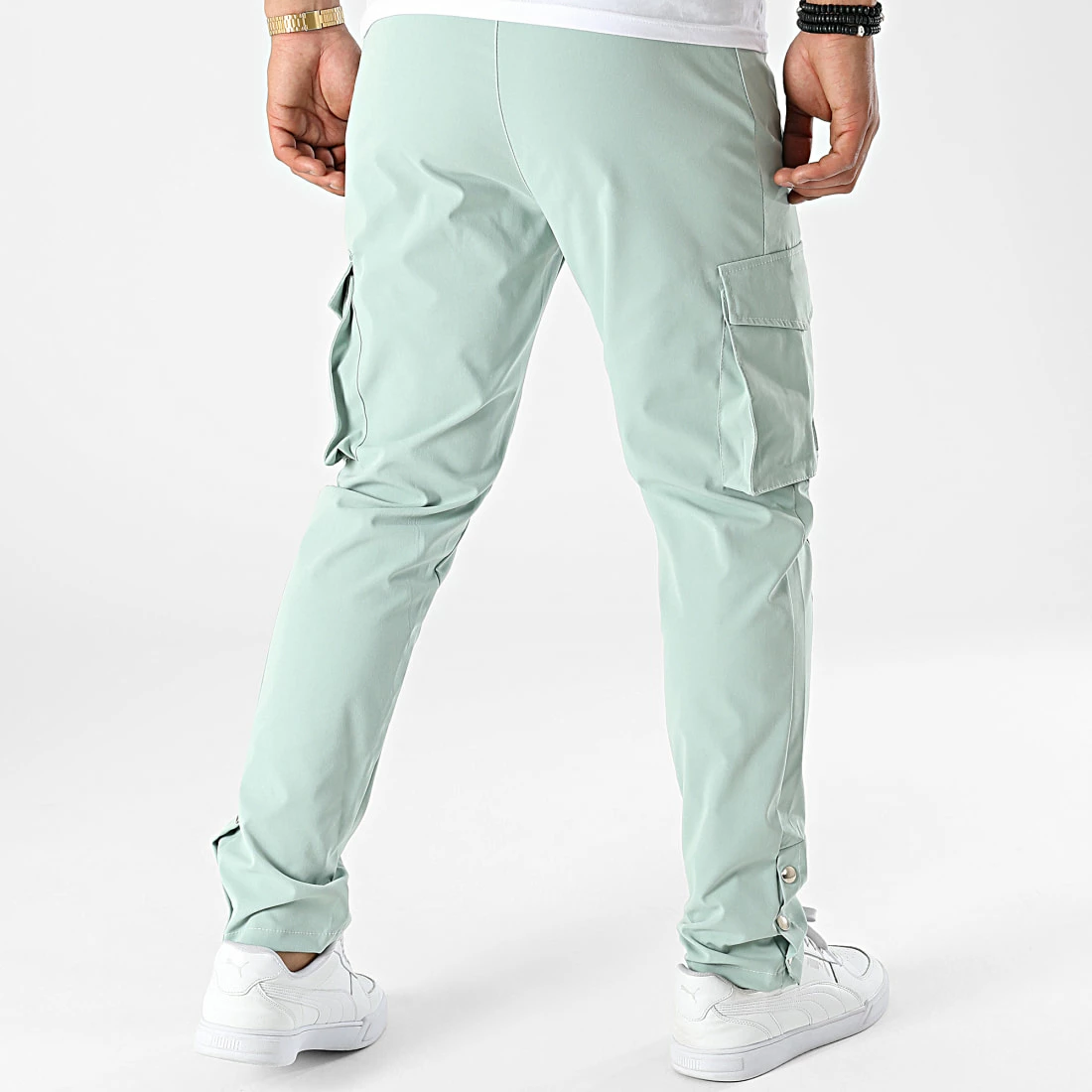 Promo 🌟 Pantalon Cargo 60060 Vert Clair de Frilivin 💯 6 Promo 🌟 Pantalon Cargo 60060 Vert Clair de Frilivin 💯 – Image 4