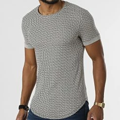 Meilleure vente 🎉 Tee 👕 Shirt Oversize U9060 Beige de Frilivin 🔔