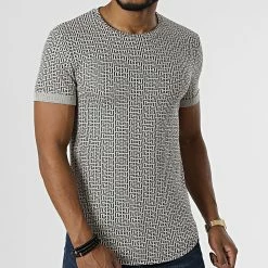 Meilleure vente 🎉 Tee 👕 Shirt Oversize U9060 Beige de Frilivin 🔔 -Promos Frilivin Magasin frilivin 319383 U9060 BEIGE 20220518T144217 03