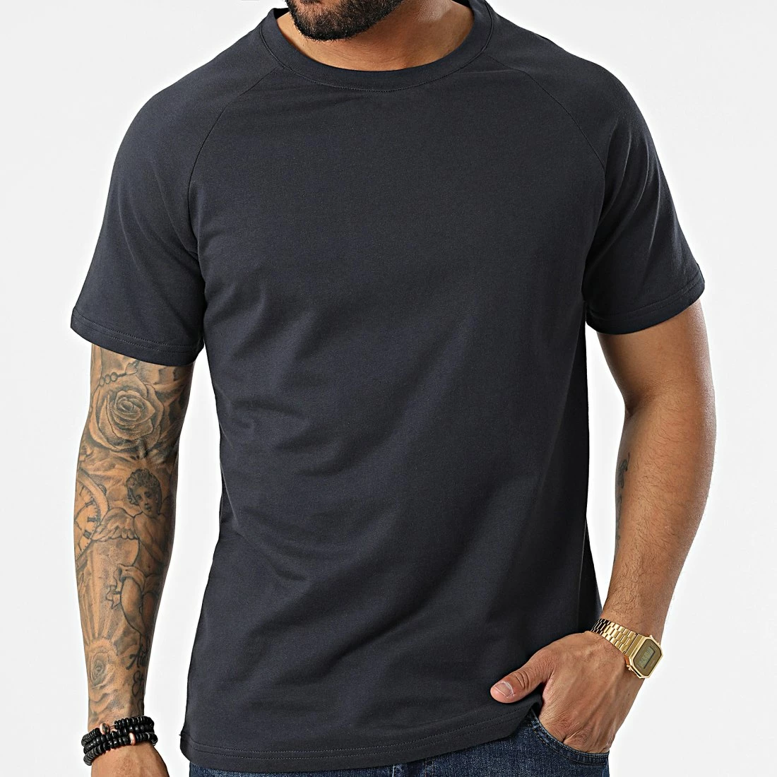 Grosses soldes 😍 Tee 👕 Shirt BM1393 Bleu Marine de Frilivin ❤️ 5 Grosses soldes 😍 Tee 👕 Shirt BM1393 Bleu Marine de Frilivin ❤️ – Image 3