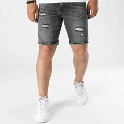 Sortie 👍 Short Jean VJ369 Gris Anthracite de Frilivin ✔️ -Promos Frilivin Magasin frilivin 319453 VJ369 37 20220513T154940 03