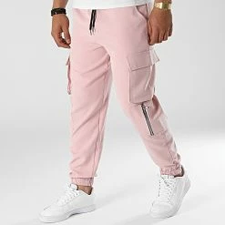Meilleure vente 🧨 Pantalon Cargo 10106 Rose de Frilivin 🌟