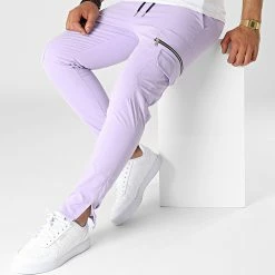 Meilleur prix 🤩 Pantalon Cargo 60063 Lila de Frilivin 🛒 -Promos Frilivin Magasin frilivin 320563 60063 PURPLE 20220531T150925 03